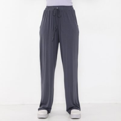 calça pantalona cintura alta com bolso