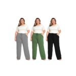 calça pantalona versátil plus size
