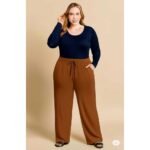 calça pantalona versátil plus size