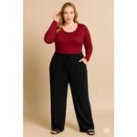 calça pantalona versátil plus size